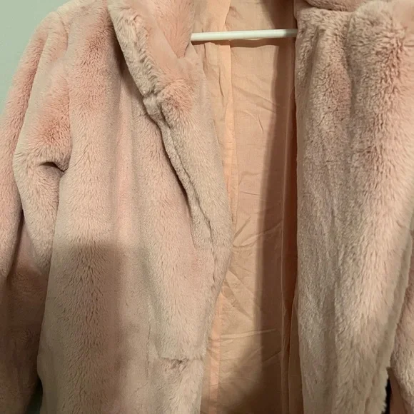 Pink teddy coat - Picture 5 of 10